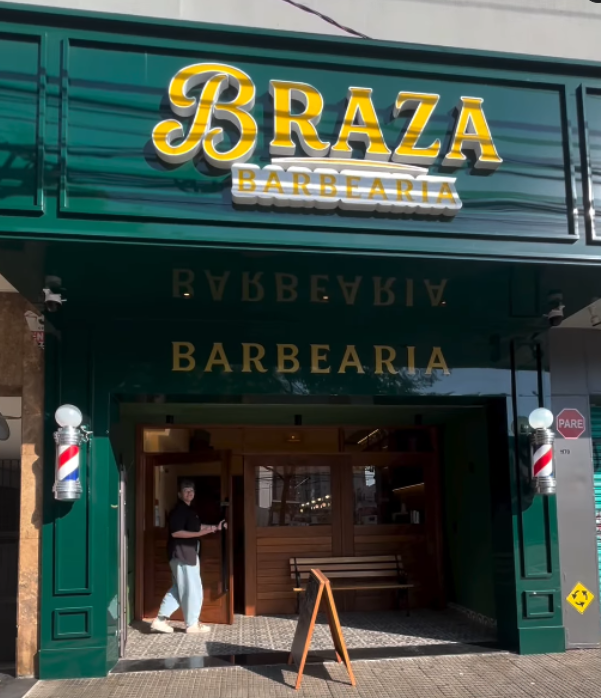 Fachada Braza Barbearia